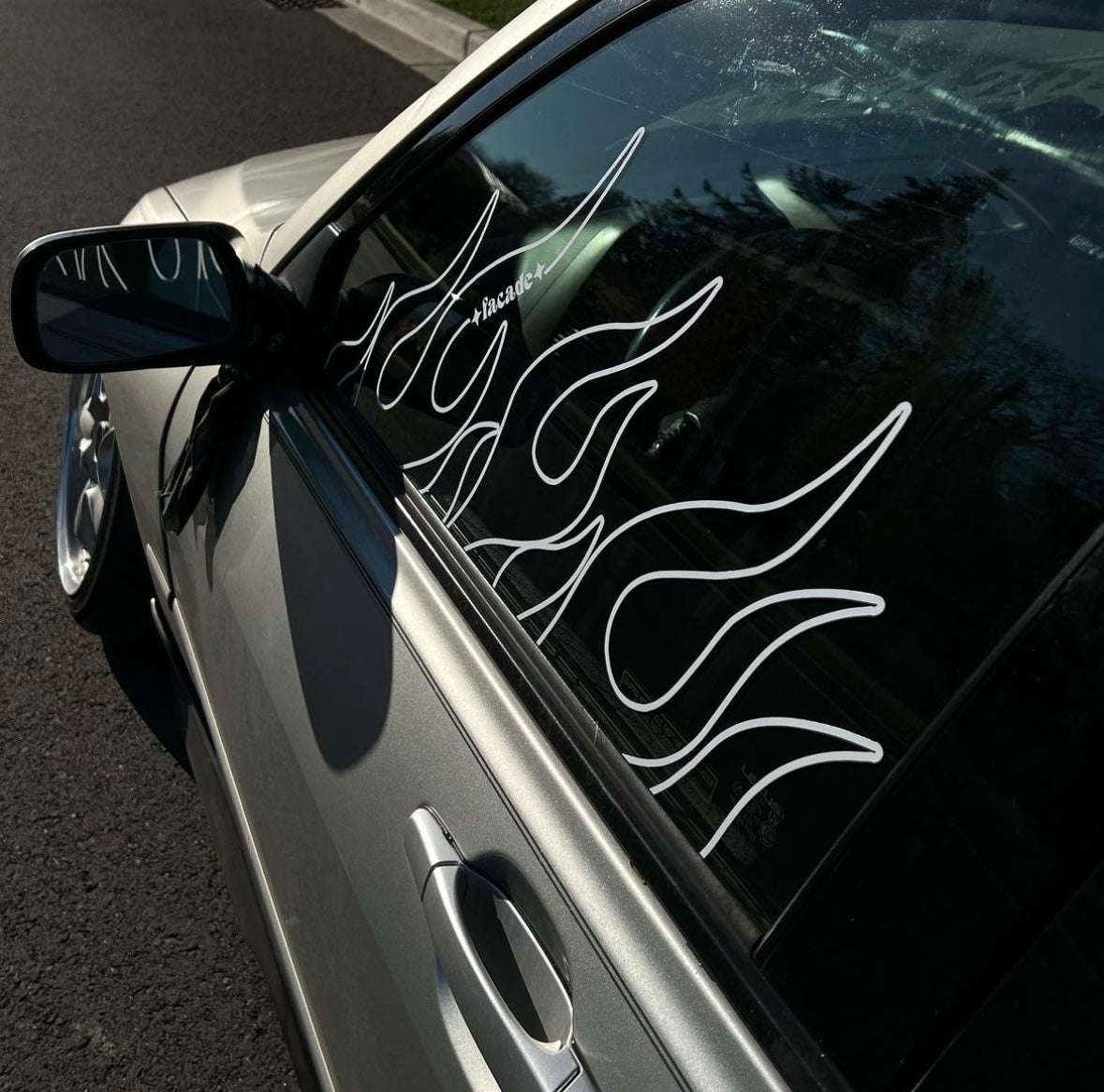 Flame decals deals for cars